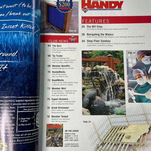 Handyman Woodworking Magazine Vol 14  Issue 75 No 2 Mar Apr 2006 u Water Feature - Picture 5 of 9